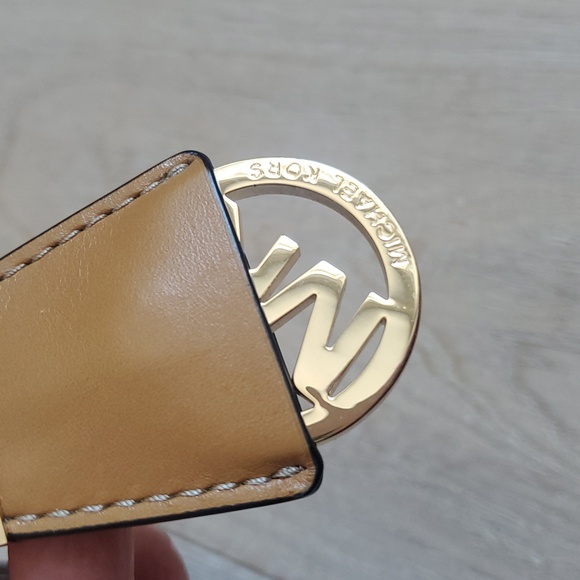 Michael Kors Romy Tan Leather Crossbody Bag - Picture 6 of 13